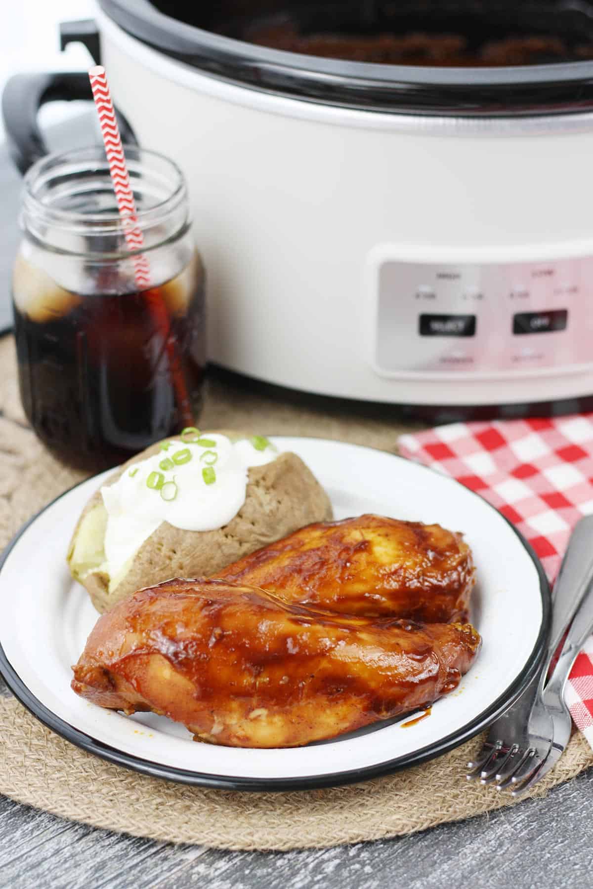 Crock Pot BBQ Chicken - Mostly Homemade Mom