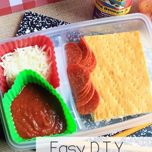 Homemade Pizza Lunchables For Easy Kids Lunches and School Snacks