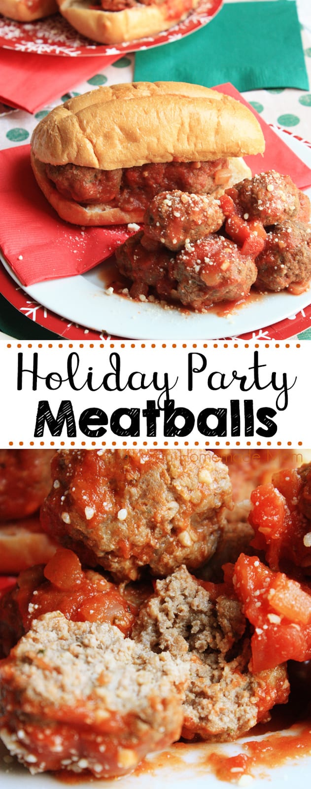 Holiday Party Meatballs - Mostly Homemade Mom