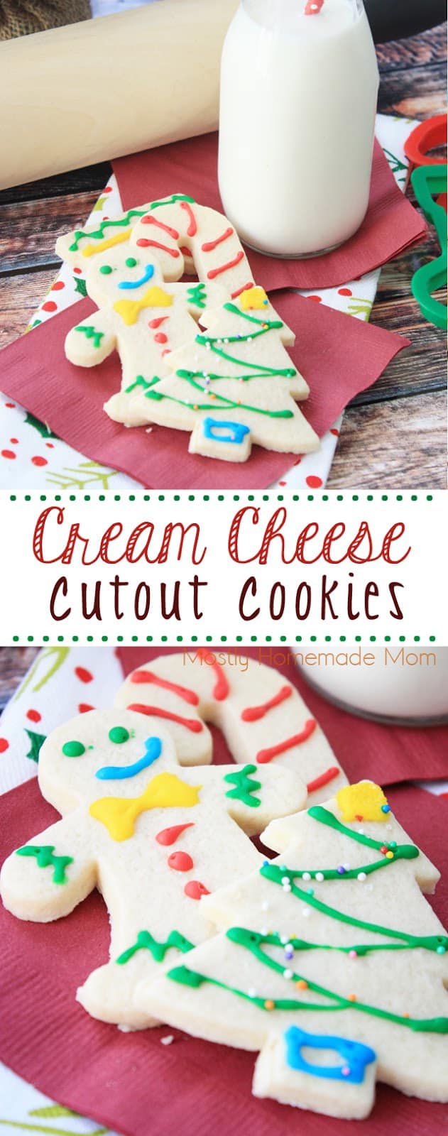 Cream Cheese Cutout Cookies (VIDEO) - Mostly Homemade Mom