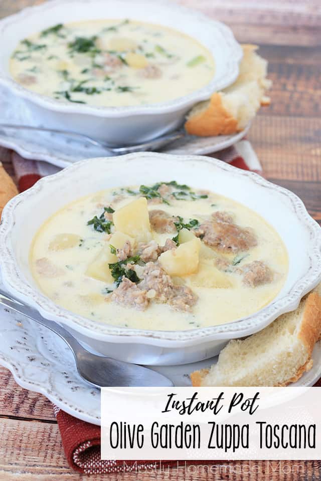 Instant Pot Olive Garden Zuppa Toscana - VIDEO POST - Mostly Homemade Mom